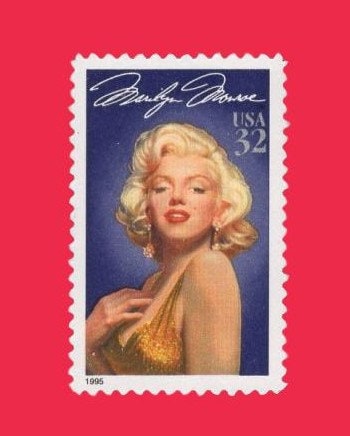 MARILYN MONROE DECORATIVE Sheet of 20 Usa Stamps - Unused, Bright and Post Office Fresh - Vintage 1995 - Stock# 2967 