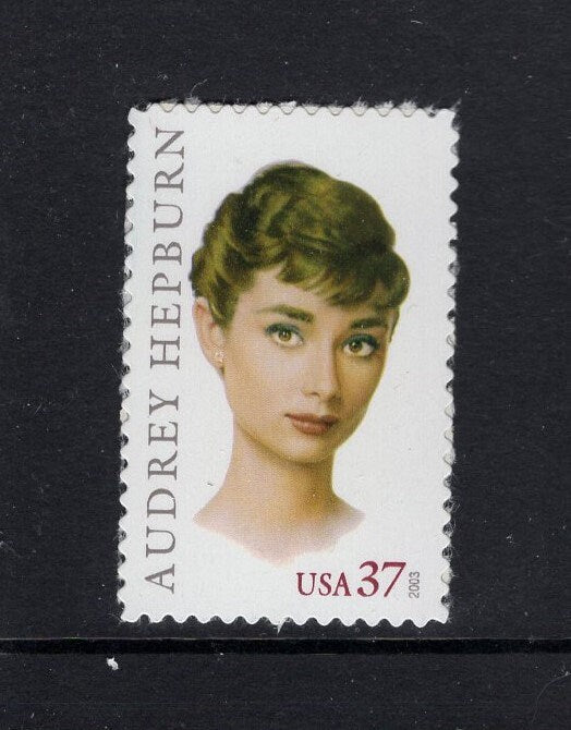 4 Actress AUDREY HEPBURN Unused Fresh, Bright US Postage Stamps - Vintage 2003 - Stock# 3786 ping