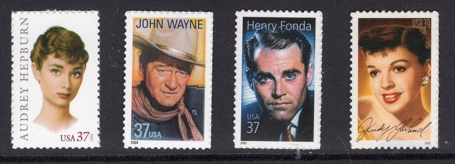 LEGENDS of HOLLYWOOD Complete Collection of 20 Unused Fresh Bright US Postage Stamps - Vintage 1995/on -Stock# 2967 Col