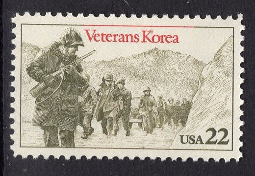 10 Korea VETERANS Marching Unused Fresh Bright US Postage Stamps Quantity Available- Vintage 1985 - Scott Number 2152ping