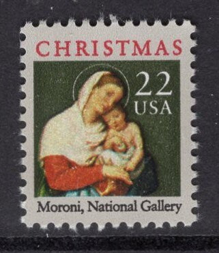 10 CHRISTMAS MADONNA Jesus Unused Fresh Bright US Postage Stamps - Quantity Available - Vintage 1987 - Stock# 2367 - Free Domestic Ship