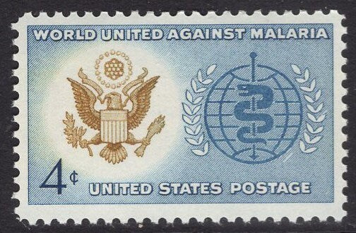 20 MALARIA EAGLE Eradication Globe SNAKE Bright Unused Usa Postage Stamps - Quantity Available- Vintage 1962- Stock# 1194-Free Domestic Ship