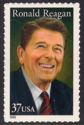 10 RONALD REAGAN 40th PRESIDENT Fresh Bright Unused USa Postage Stamps - Quantity Available - Vintage 2005 - Stock# 3897