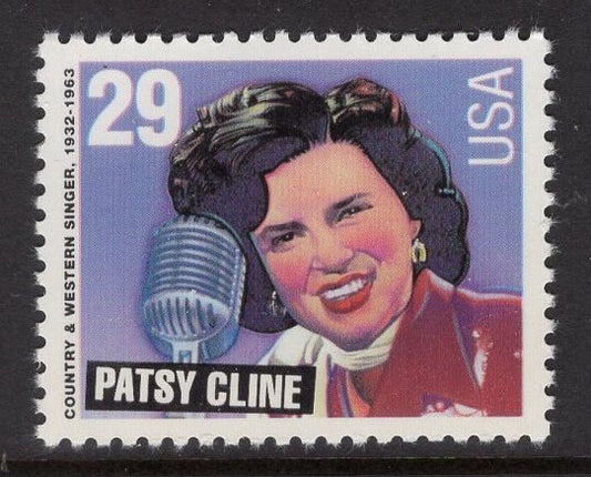 5 PATSY CLINE Country Music Legend Mint Unused US Postage Stamps - Vintage 1993 - Stock# 2772