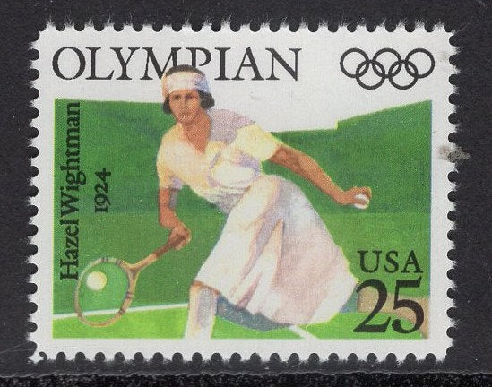 5 TENNIS OLYMPIAN WIGHTMAN 1924 Unused Fresh Bright Usa Postage Stamps - Vintage 1990 - Stock# 2498 - Free Domestic Ship