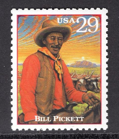 2 BLACK AMERICANS from LEGENDS of the West Issue - Unused Fresh Bright Usa Stamps - Vintage 1993 - Stock# 2869g+q ping