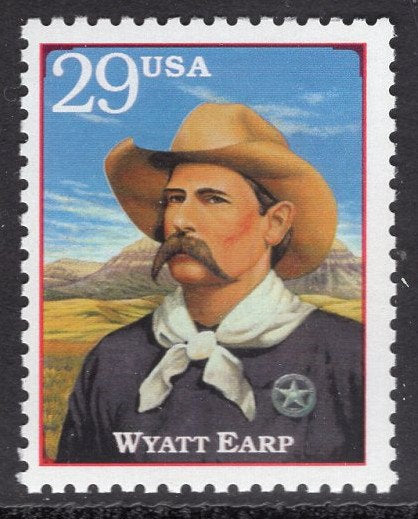 6 WILD WEST LEGENDS Oakley Hickok Buffalo Bill Earp Bright Fresh Mint Unused Usa Postage Stamps- Vintage 1994