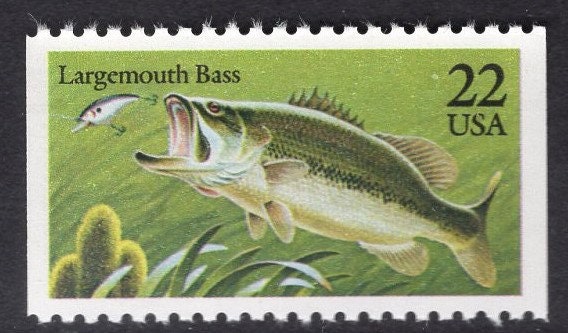 15 GAME FISH (5 different) 3 each Mint NH -Unused Fresh, Bright Usa Postage Stamps - Vintage 1986 - Stock# 2205-09 - Free Domestic Ship