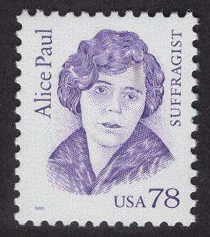 5 ALICE PAUL SUFFRAGIST Suffragette 19th Amendment Vote Bright Fresh Unused USa Stamps - Stock# 2943 - Vintage 1995 