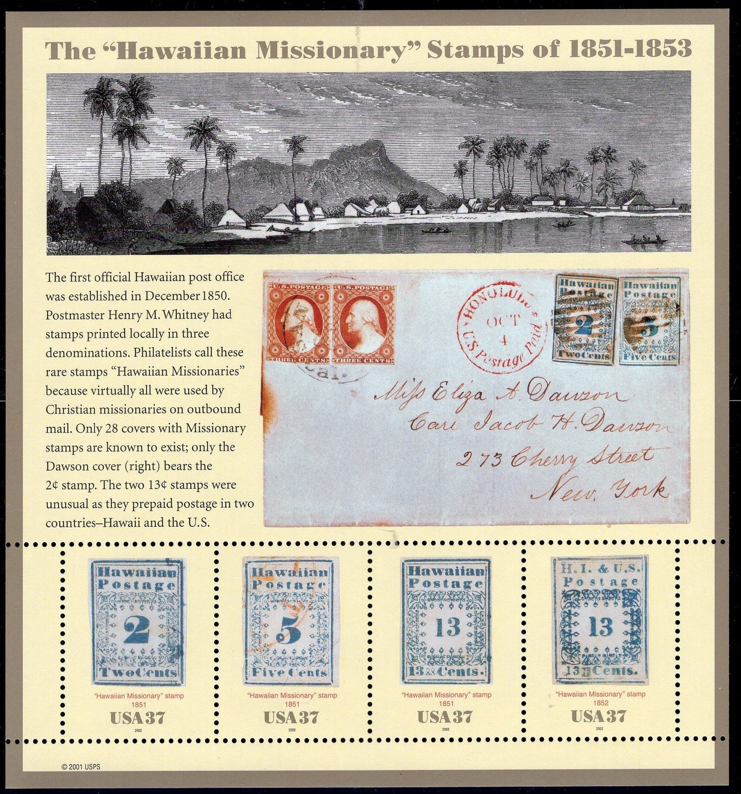 HAWAII #2 STAMP COLLECTION of 30 Stamps inc 1 Sheet of 4 Usa Postage Stamps - Vintage 1928/on -Stock# Hawaiian Col #2 