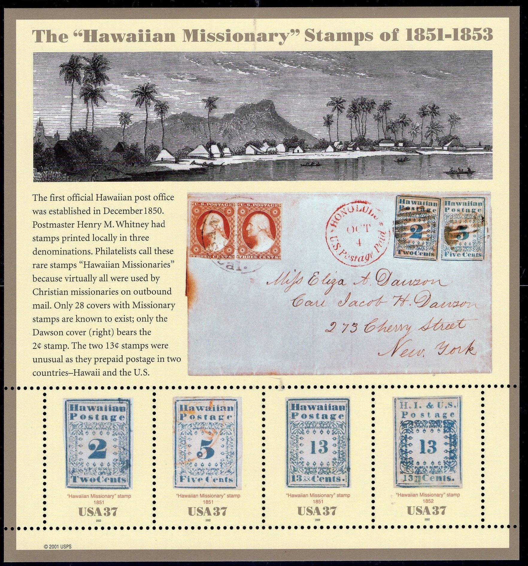 HAWAII #1 STAMP COLLECTION of 26 Stamps inc 1 Sheet of 4 Usa Postage Stamps - Vintage 1928/on -Stock# Hawaiian Col #1 