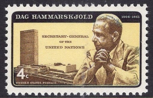 20 INVERTED YELLOW HAMMARSKJOLD Fresh Bright USa Postage Stamps + 1 Normal Stamp - Vintage 1962 Sensation! Stock# 1204