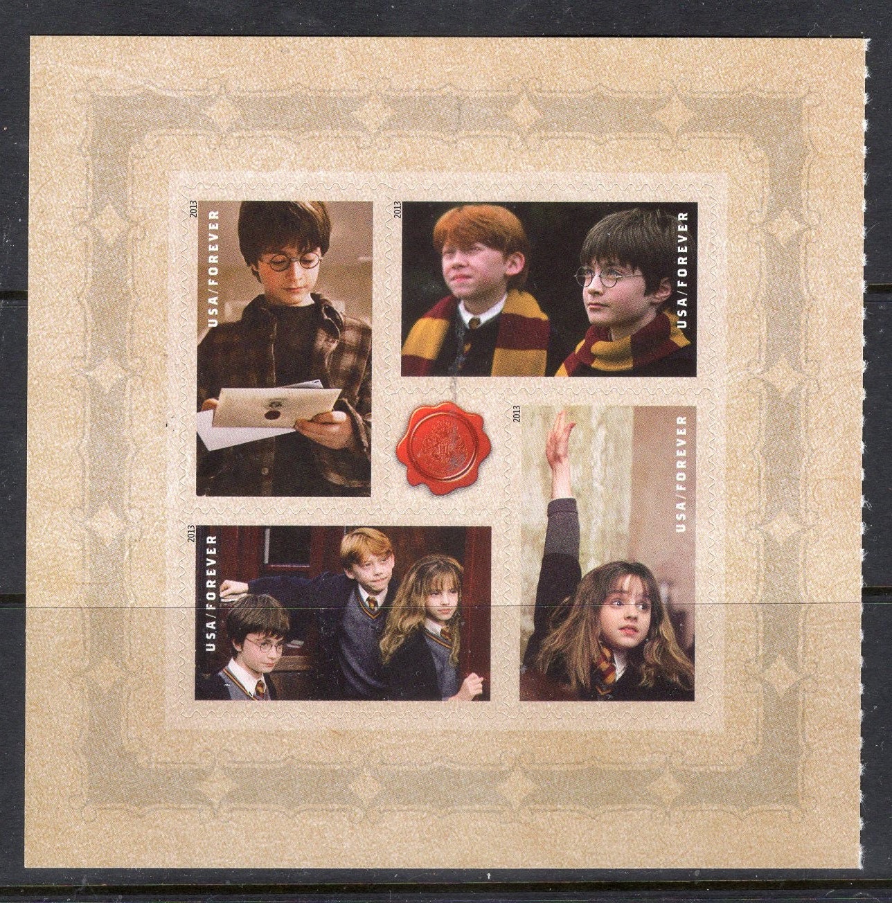 HARRY POTTER BOOKLET of 20 Different Scenes - Unused Bright Fresh USa Postage Stamps - Vintage 2013 - Stock# 4825 Bk 