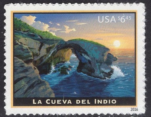 LA CUEVA de INDIO Cave Puerto Rico - Fresh Bright Stamp - Quantity Available - Vintage 2016 - Stock# 5040