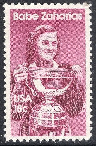 20 GOLF BABE Didrikson ZAHARIAS Greatest Women Athlete of Her Time 18c Stamps - Greatest Amateur Ever - Vintage 1981 - FreeUSA Ship