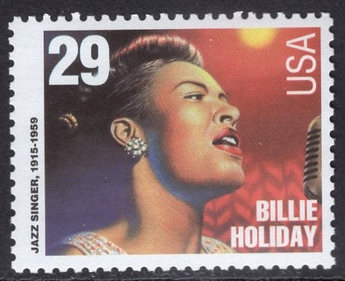 10 BILLIE HOLIDAY SINGER "Lady Day" Swing American Jazz Pop - Stock# 2856 - Vintage 1994 - Free Domestic Shipping