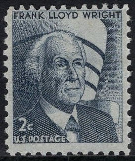 FRANK Lloyd WRIGHT + GUGGENHEIM Museum Complete Sheet of 100 - Tough to find this Vintage 1965 Sheet!! Fresh Postage Stamps - FreeUSA Ship