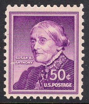 5 SUSAN B. ANTHONY - Suffragette - Anti-Slavery - Women's Rights - Social Reformer - Quaker-Fresh Bright Stamps - Vintage 1955 FreeUSA Ship