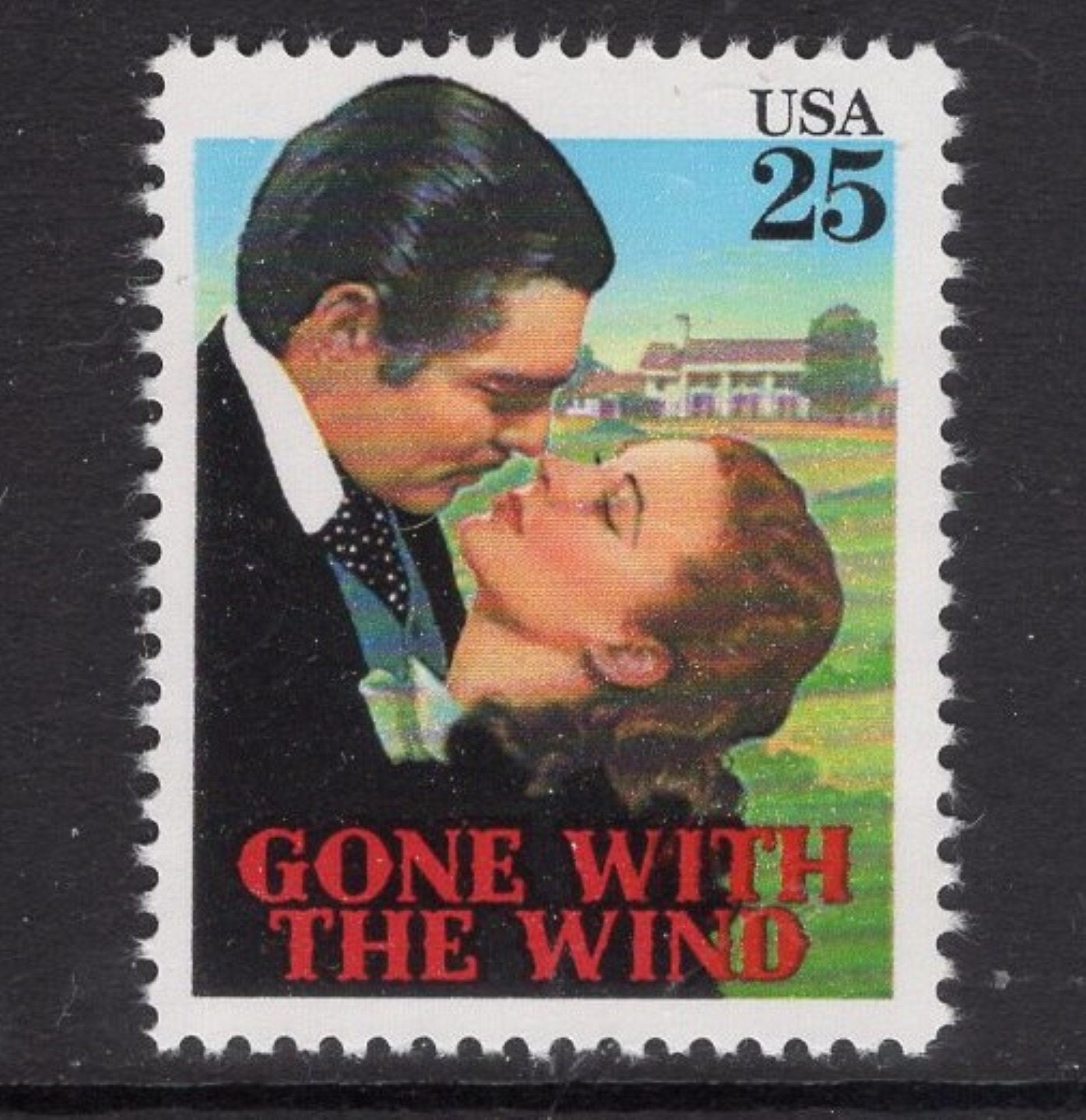 9 GONE With the Wind / Wizard of Oz w/Scarce GARLAND Side Panel- "Somewhere Over the Rainbow" Unused Bright Usa Postage Stamps FreeUSA Ship