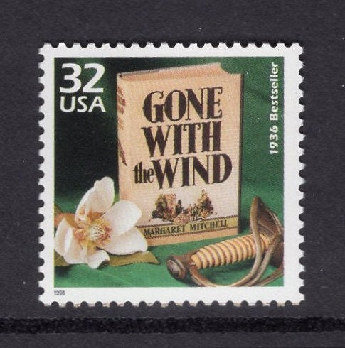 9 GONE With the Wind / Wizard of Oz w/Scarce GARLAND Side Panel- "Somewhere Over the Rainbow" Unused Bright Usa Postage Stamps FreeUSA Ship