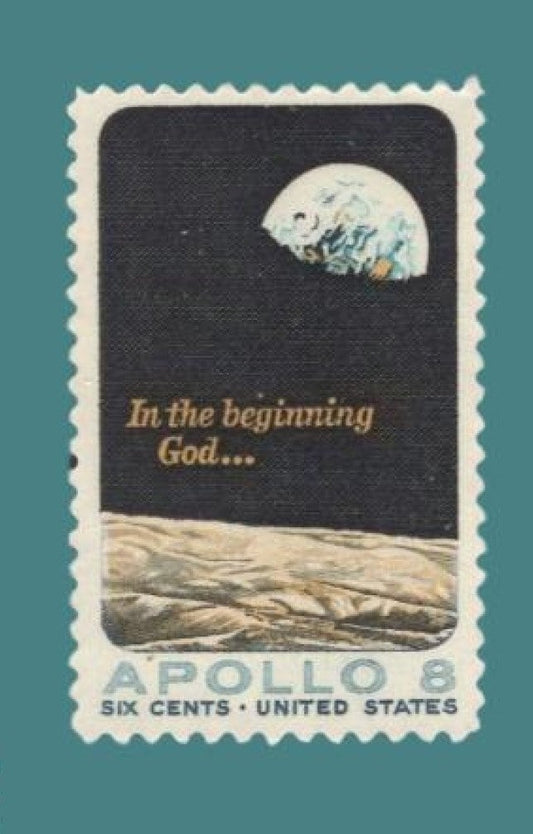 10 Apollo 8 Moon Surface Earth Photograph In the Beginning - Bright US Postage Stamps - Issued in 1969 s1371ping