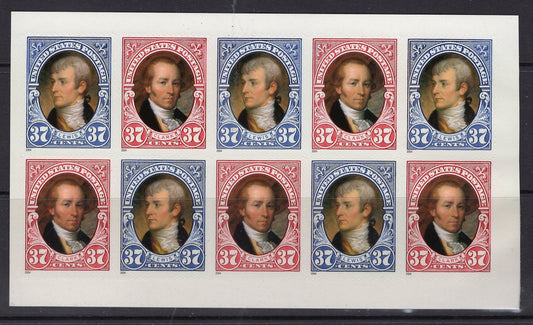 10 LEWIS and CLARK EXPLORERS in Block - USA Stamps - Unused, Postage Office Fresh - Issued in 2003 - s3855-56 -