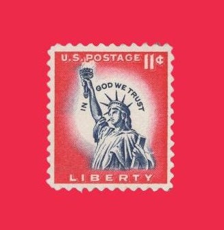 10 Statue of Liberty US Postage Stamps - Unused, Bright and Post Office Fresh - Issued in 1961 - s1044A