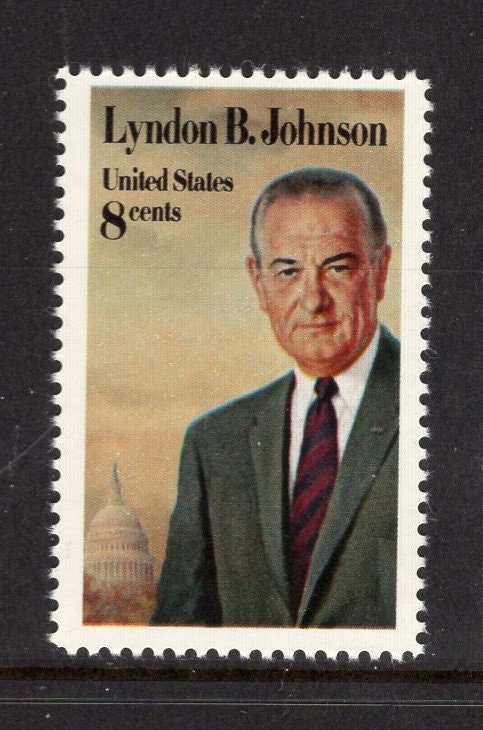 10 LYNDON JOHNSON PRESIDENT Stamps - Unused Fresh Bright USA Postage - Issued in 1973 - s1503 -
