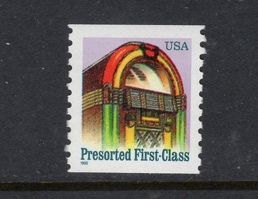 10 JUKE BOX Fresh, Bright Unused US Postage Stamps - Issued in 1995 - s2911 -