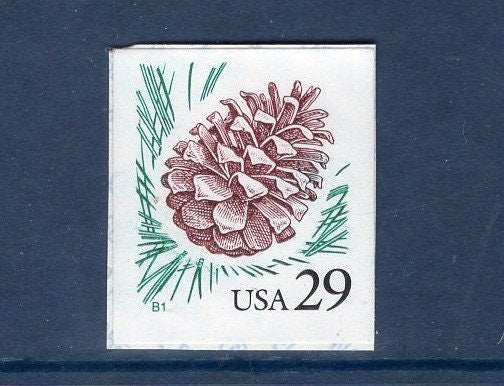 10 PINE CONE Unused Fresh, Bright US Postage Stamps - Issued in 1993 - s2491 -