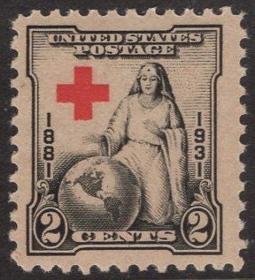 10 RED CROSS NURSING Globe Painting "The Greatest Mother" Bright Unused Fresh Postage Stamps Issued in 1931 s702 -