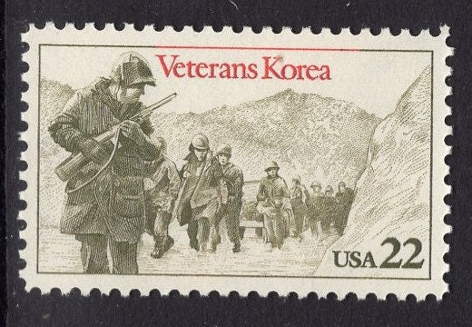 10 Korea VETERANS Marching Unused Fresh Bright US Postage Stamps – Quantity Available- Issued in 1985 - s2152ping