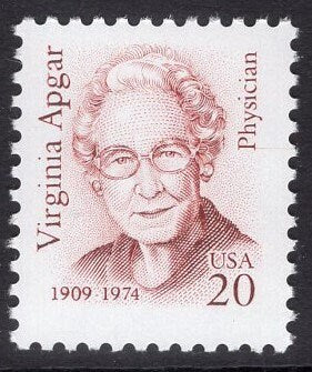 10 Dr. VIRGINIA APGAR Unused Fresh Bright US Postage Stamps – Quantity Available - Issued in 1994- s2179 -