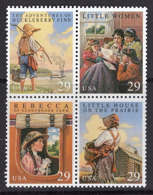 10 CHLDREN'S BOOKS Classic Unused Fresh Bright US Postage Stamps – Quantity Available - Issued in 1993 - s2785-88 -