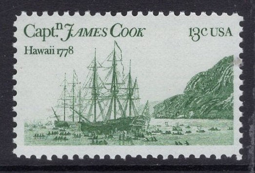 10 CAPTAIN COOK HAWAII "Discovery" Unused Fresh Bright USA Postage Stamps – Quantity Available - Issued in 1978 - s1733