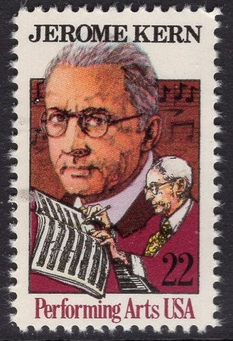 10 COMPOSER KERN Jerome Music Musical Score Unused Fresh Bright US Postage Stamps - Issued in 1985 - s2110 -