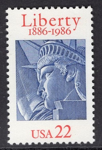 10 STATUE of LIBERTY Anniversary Unused Fresh Bright US Postage Stamps – Quantity Available- Issued in 1986- s2224 -