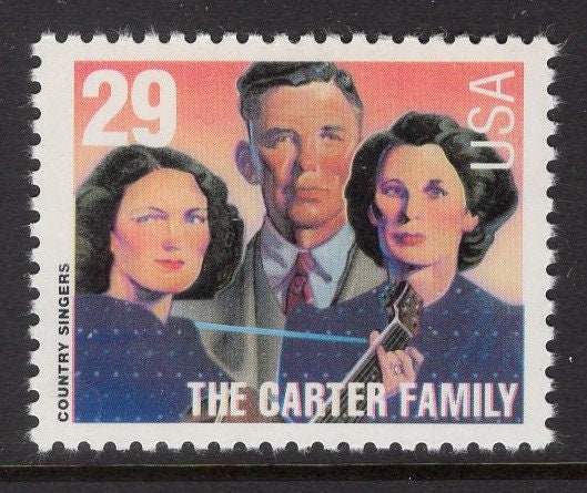 5 CARTER FAMILY Country Music Legends Mint Unused US Postage Stamps - Issued in 1993 - s2773 -