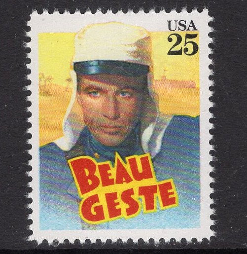 10 GARY COOPER Beau Geste Classic Films Unused Fresh Bright USA Postage Stamps – Quantity Available s2447 -
