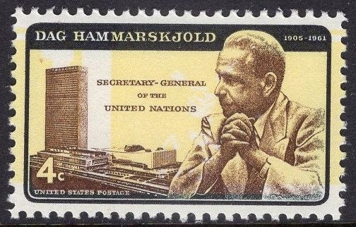 20 INVERTED YELLOW HAMMARSKJOLD Fresh Bright USA Postage Stamps + 1 Normal Stamp - Issued in 1962 Sensation! s1204 -