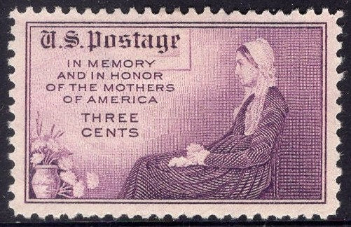 10 WHISTLER'S MOTHER - Painting Mother's of America Day Flowers - Issued in 1934 - Stock #737 -