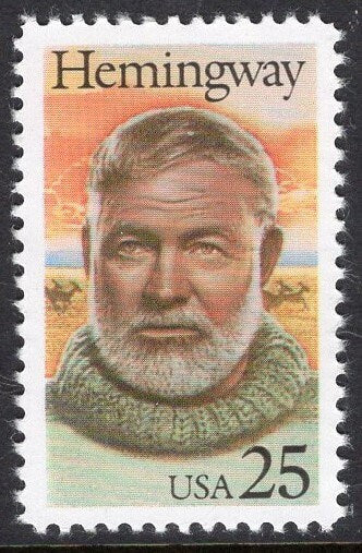 ERNEST HEMMINGWAY Nobel Literary Arts Series Sheet of 50 Stamps - Mint Post Office Fresh - Issued in 1989 - s2418 s -