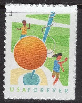3 TETHERBALL POST Play Game Scene Bright Fresh Stamps - Larger Quantity Available - Stock 5632 -