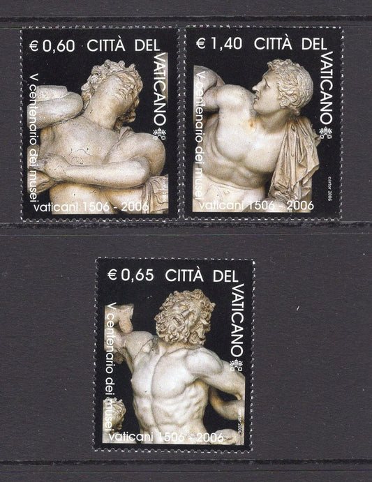 VATICAN City MUSEUM LAOCOON Sculpture - 500th Aniversary Mint Fresh Bright Postage Stamps - Issued in 2006 - s1338 -