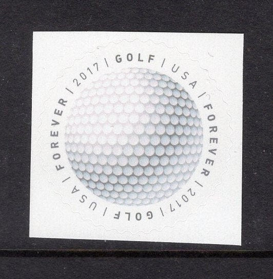 10 GOLF BALLS ROUND Sports FOREVER Unused Fresh Bright USA Postage Stamps - s5206 -